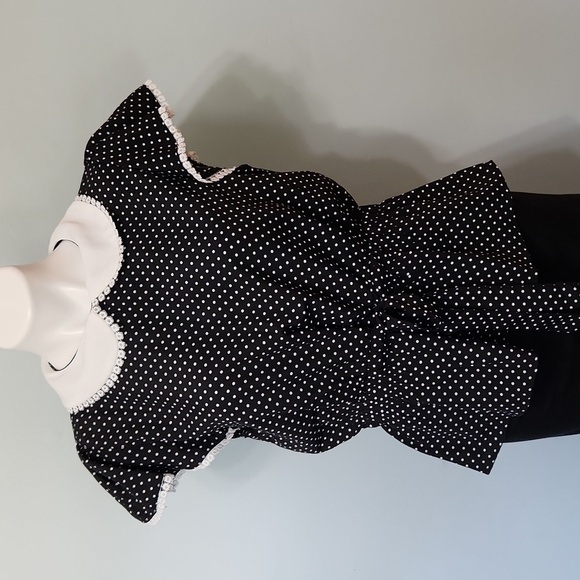 Lipslide Black & White Polka Dot top - Picture 2 of 11